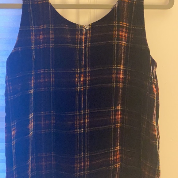J Crew velvet plaid top, size 0, never worn - Picture 3 of 4